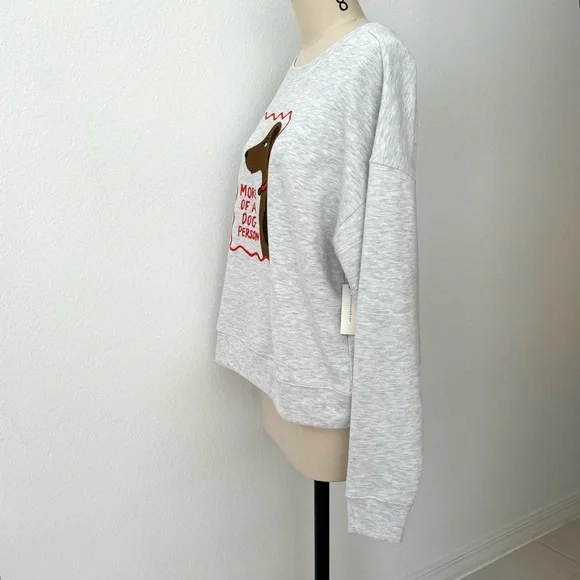 Anthropologie Maeve X Tulastra Studios Dog Graphic Sweatshirt NWT Crew Neck M - Picture 4 of 9
